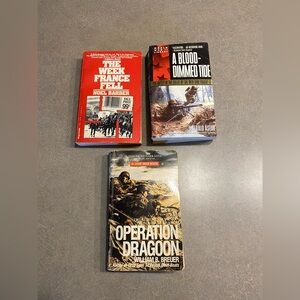 Set Of 3 World War II Books Operation Dragoon The Week France Fell A Blood-Dimme